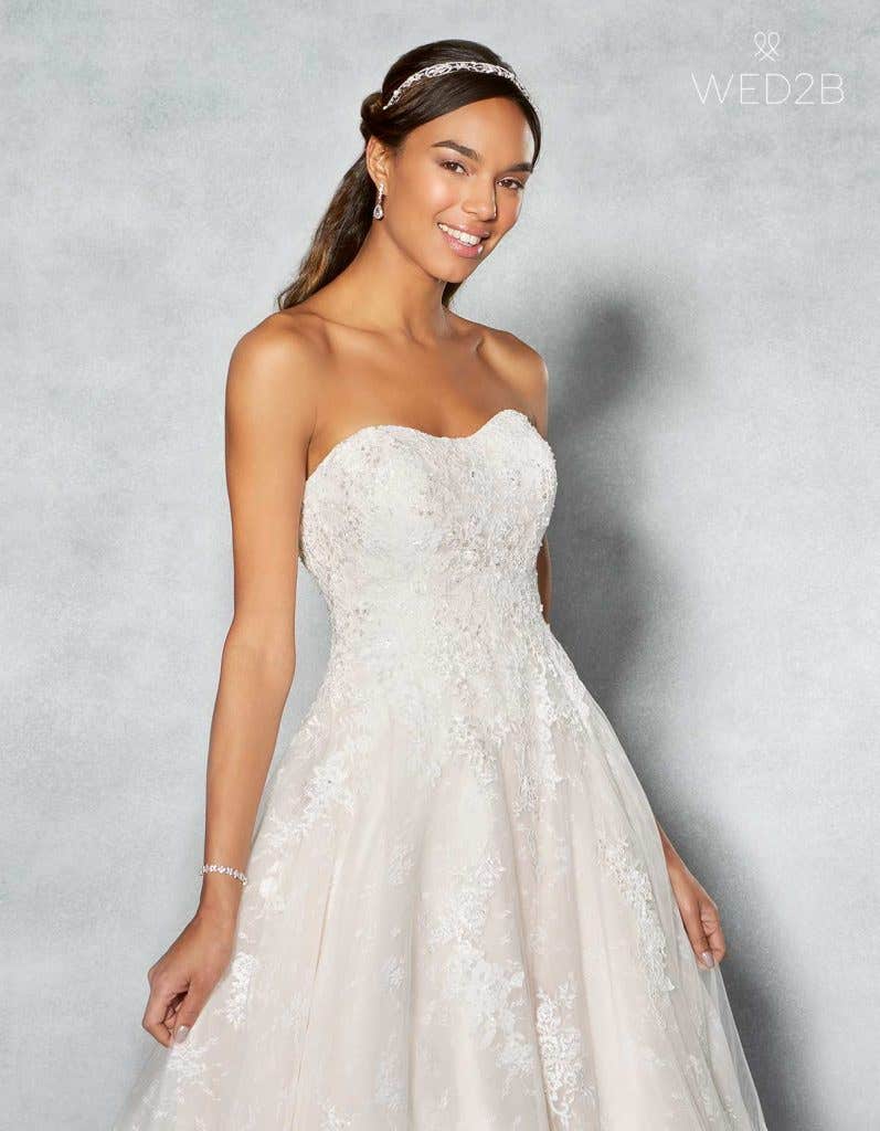 Embellished wedding dresses - Tamsin front crop