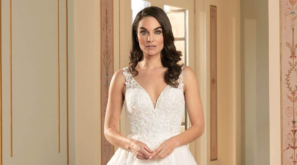 Four stunningly unique wedding dresses…