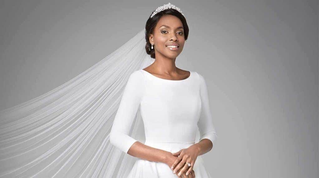 We reveal two brand new wedding dresses with sleeves…