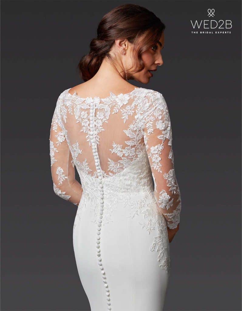 Ellwood a long sleeve lace wedding dress from The Signature Collection