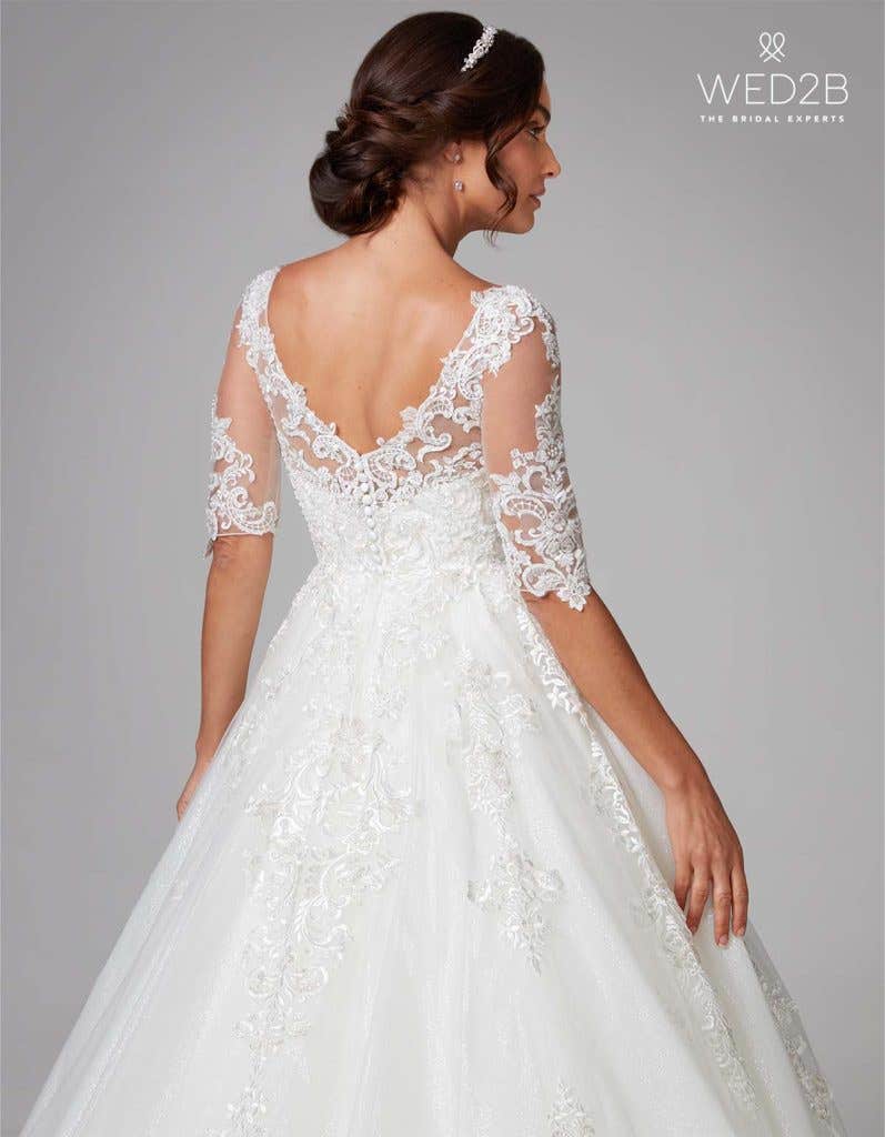 Valera a long sleeve lace wedding dress by Anna Sorrano
