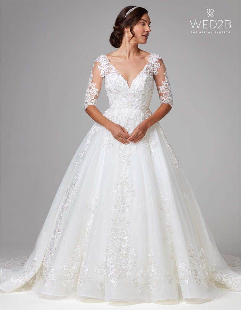 Valera a long sleeve lace wedding dress by Anna Sorrano