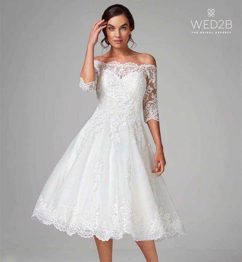 3/4 Sleeve Wedding Dresses | wed2b 3/4 Sleeve Wedding Dresses | wed2b