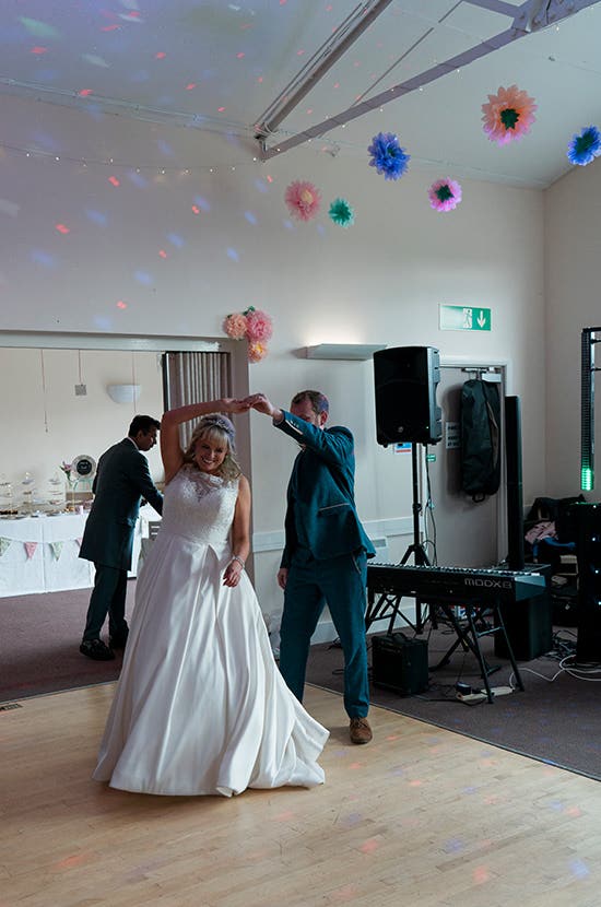 Bride and Groom having their first wedding dance