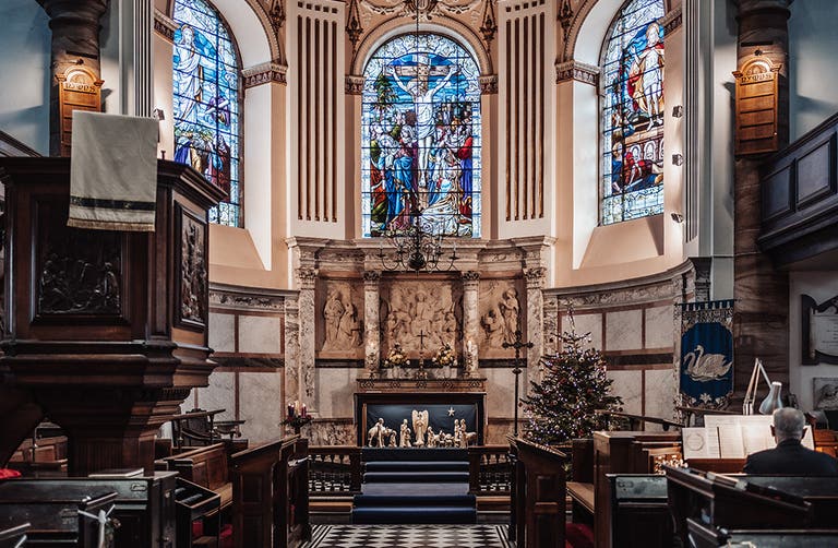 Rhiannon and Edward's church wedding ceremony venue