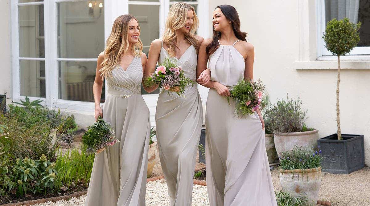 Trend Edit: Grey bridesmaids dresses