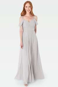 Front image of Haven a silver bridesmaids dress by Infinite