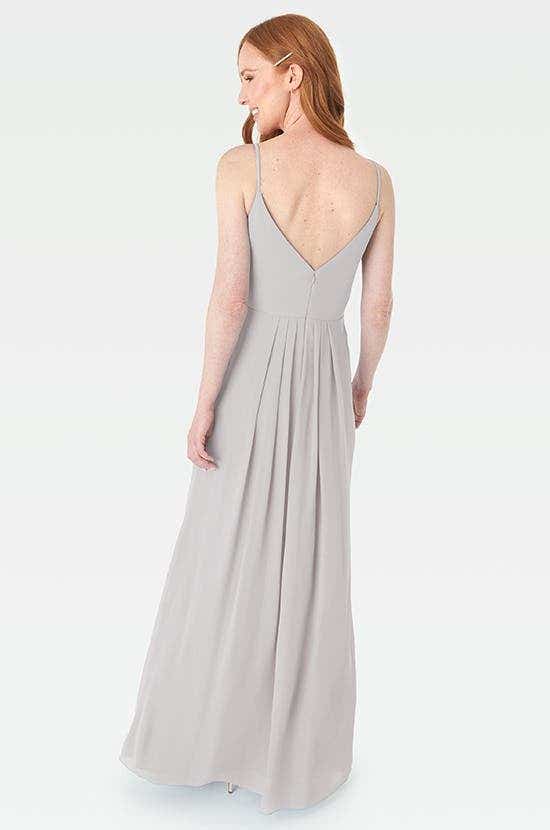 Back image of Thea a silver bridesmaids dress by Infinite