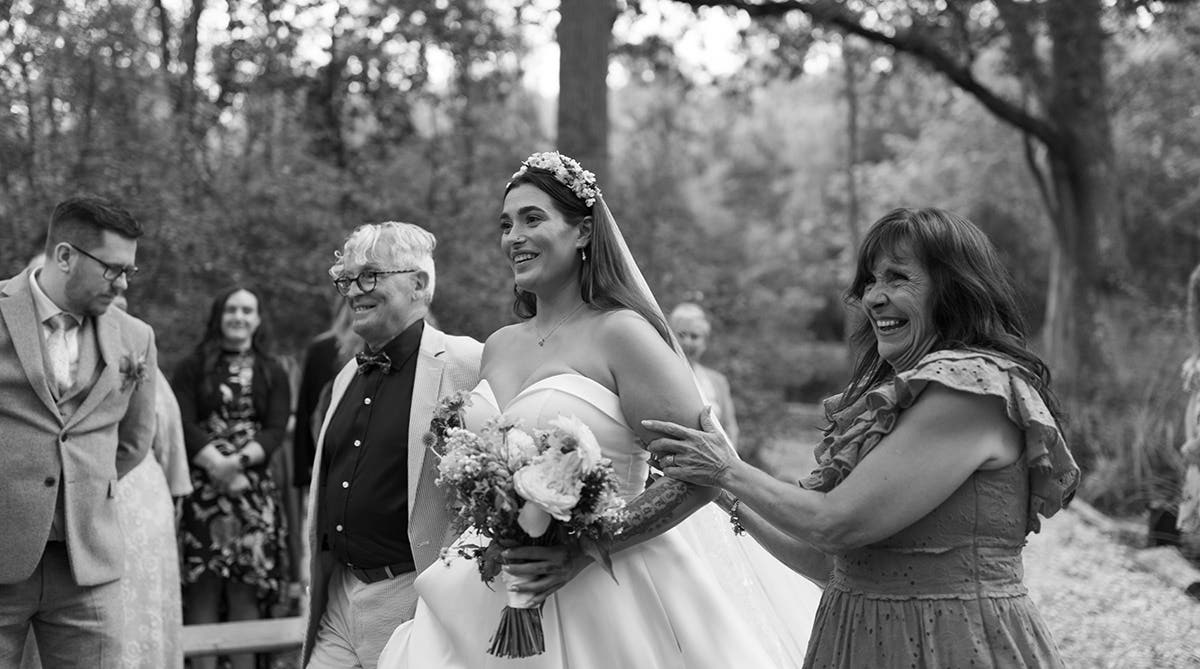 Chloe and Marc’s romantic woodland wedding 