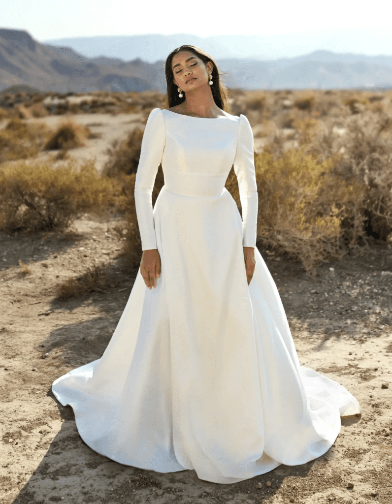 Mikado A-line wedding dress Ezrah by Sofia Cruz inspired by Adele