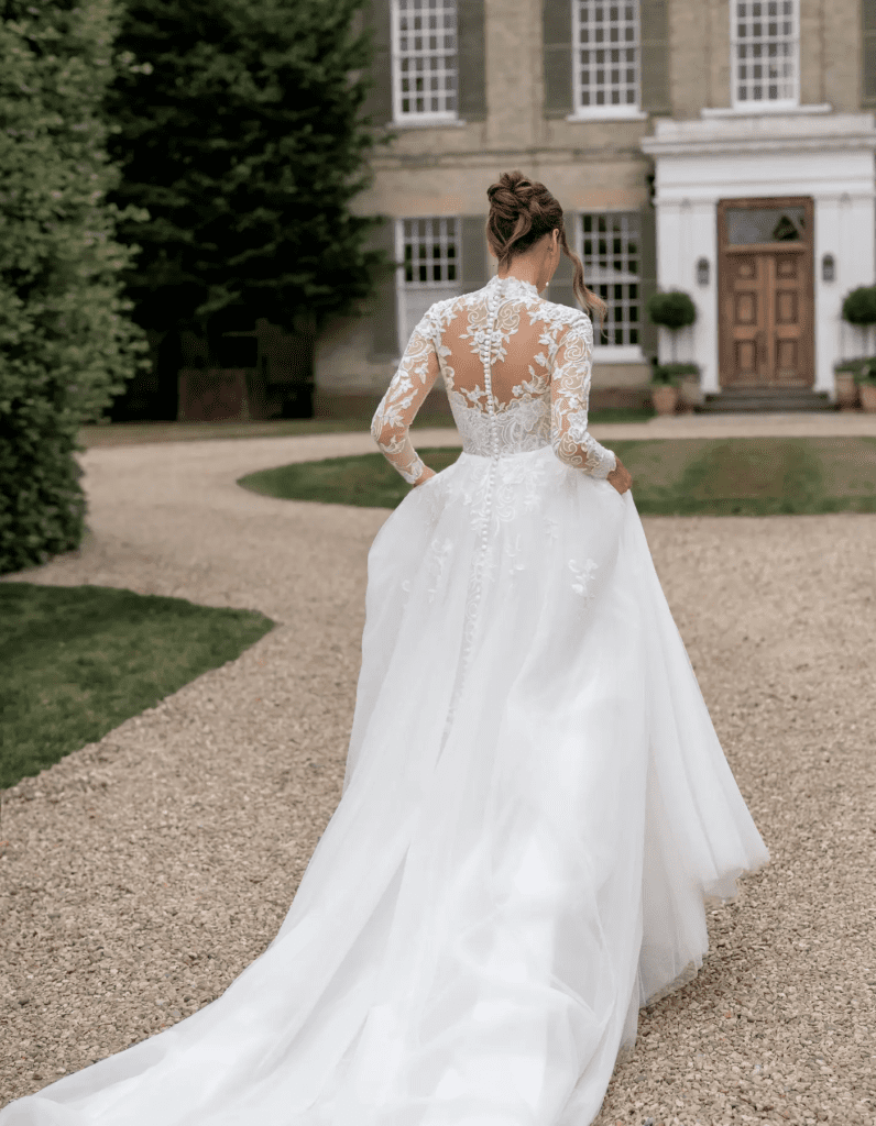 Lace and tulle wedding dress Bradbury by Anna Sorrano inspired by Adele