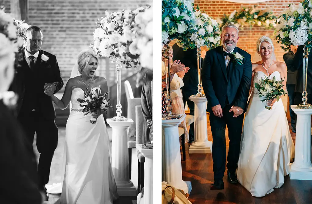 Maria and Stephen’s castle wedding with timeless styling and floral displays