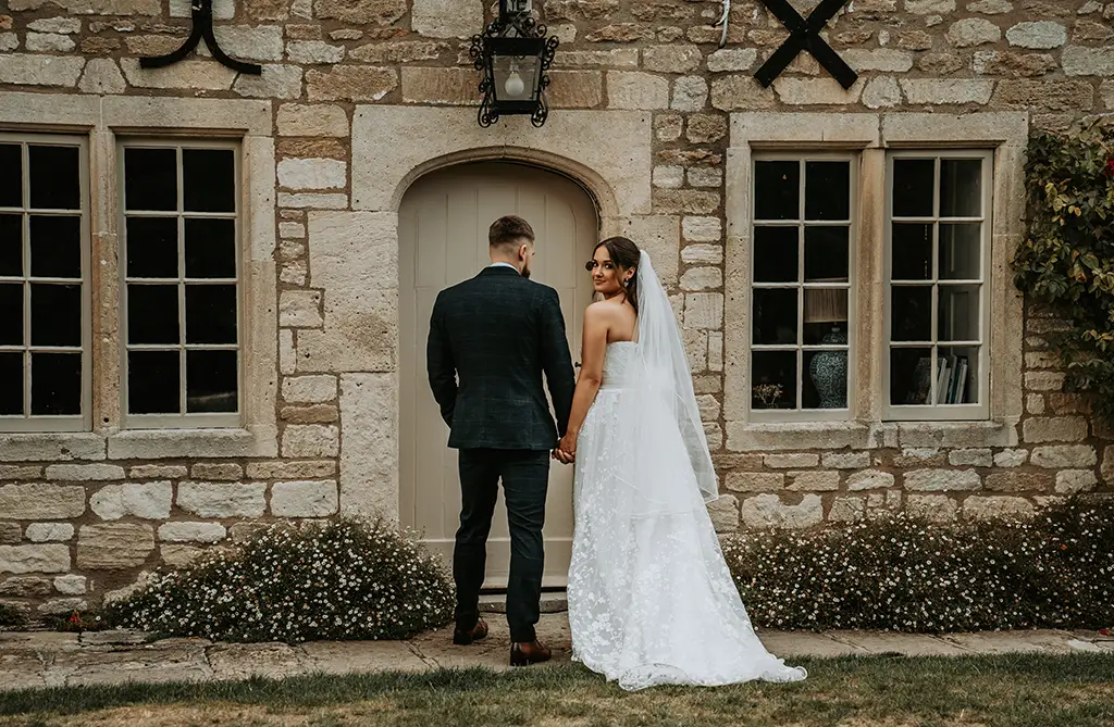 Shannon and Connor on their wedding day
