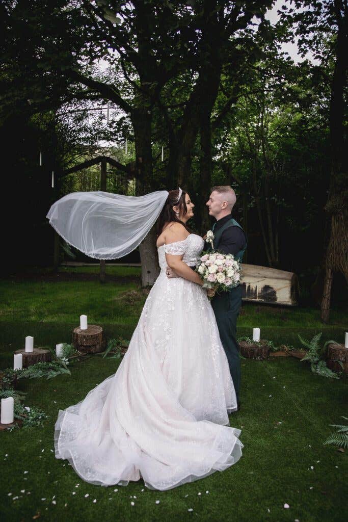 Rachel and Ryan's rented arcade machines at their wedding reception