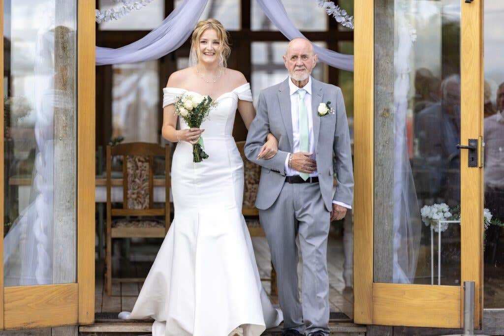 Jodey and William's rustic barn wedding venue