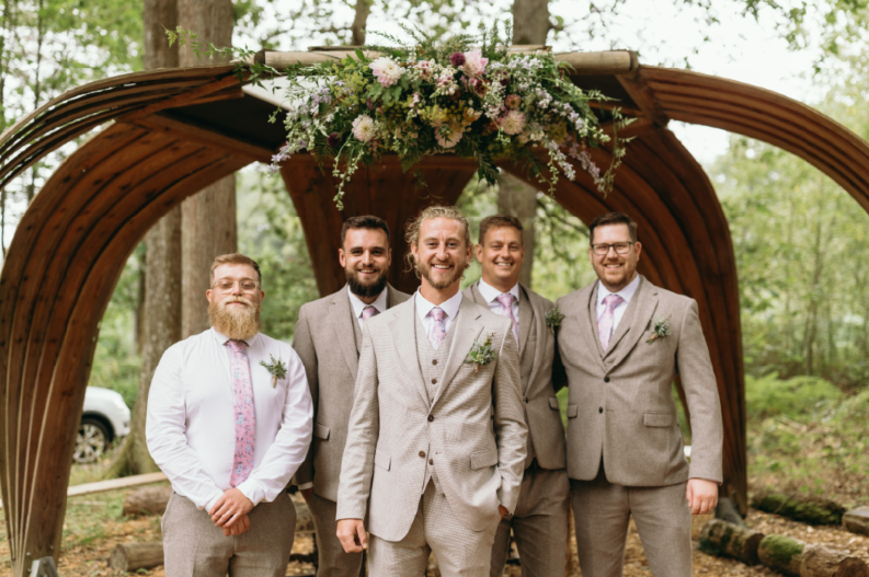 Chloe and Marc's woodland wedding venue in East Sussex