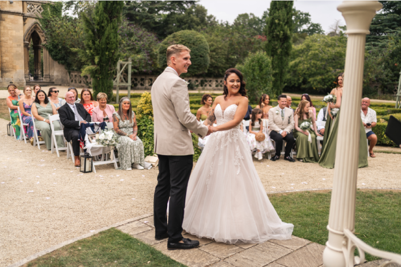 Lauren and Adam's manor house wedding venue in Cheltenham