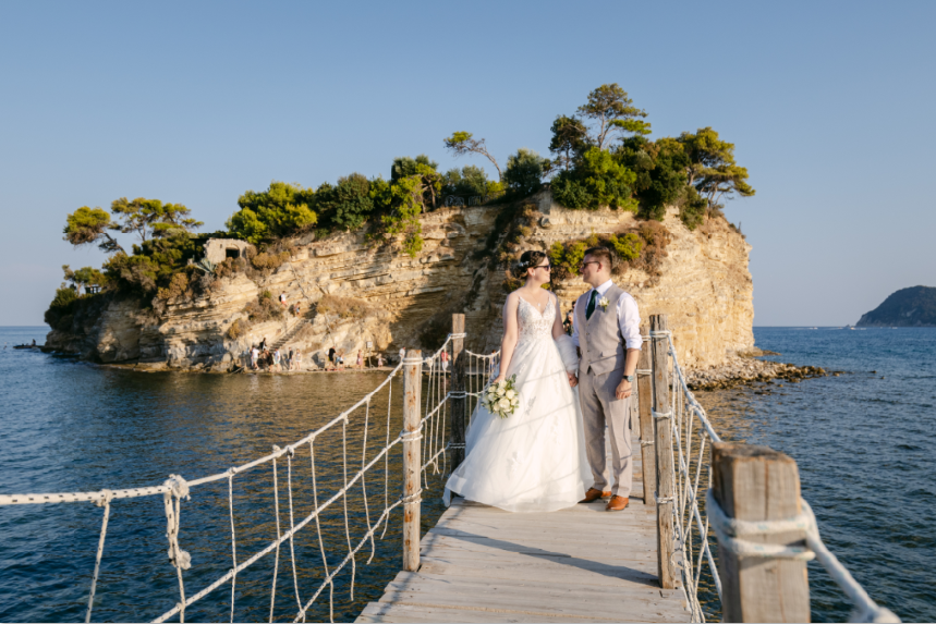Cameo Island wedding venue in Zakynthos, Greece