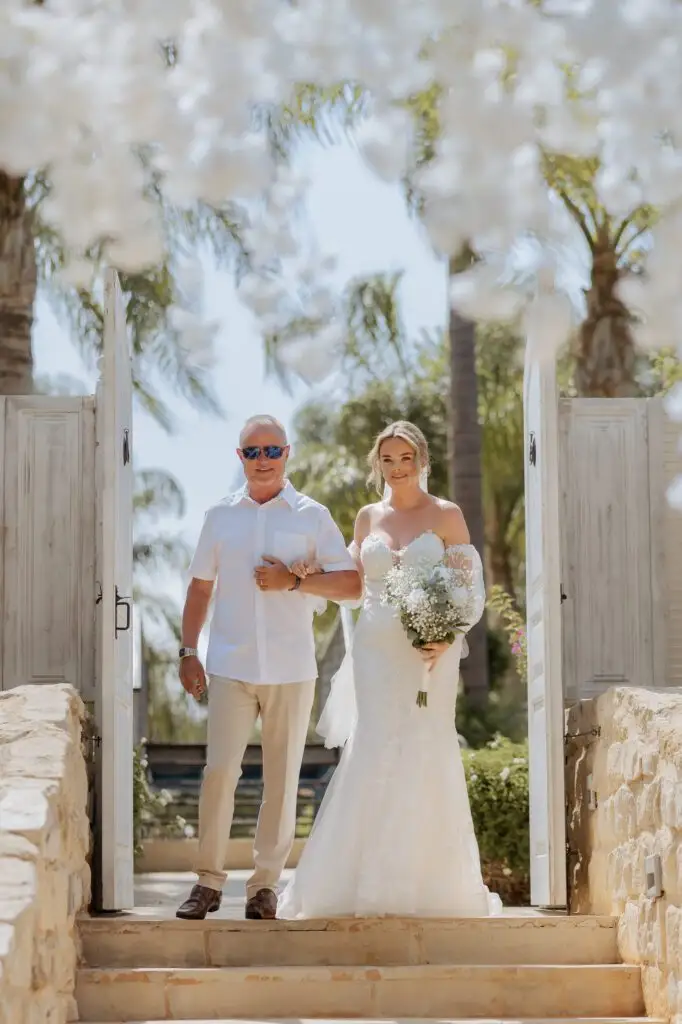 Real bride Abbey on her Cyprus wedding day