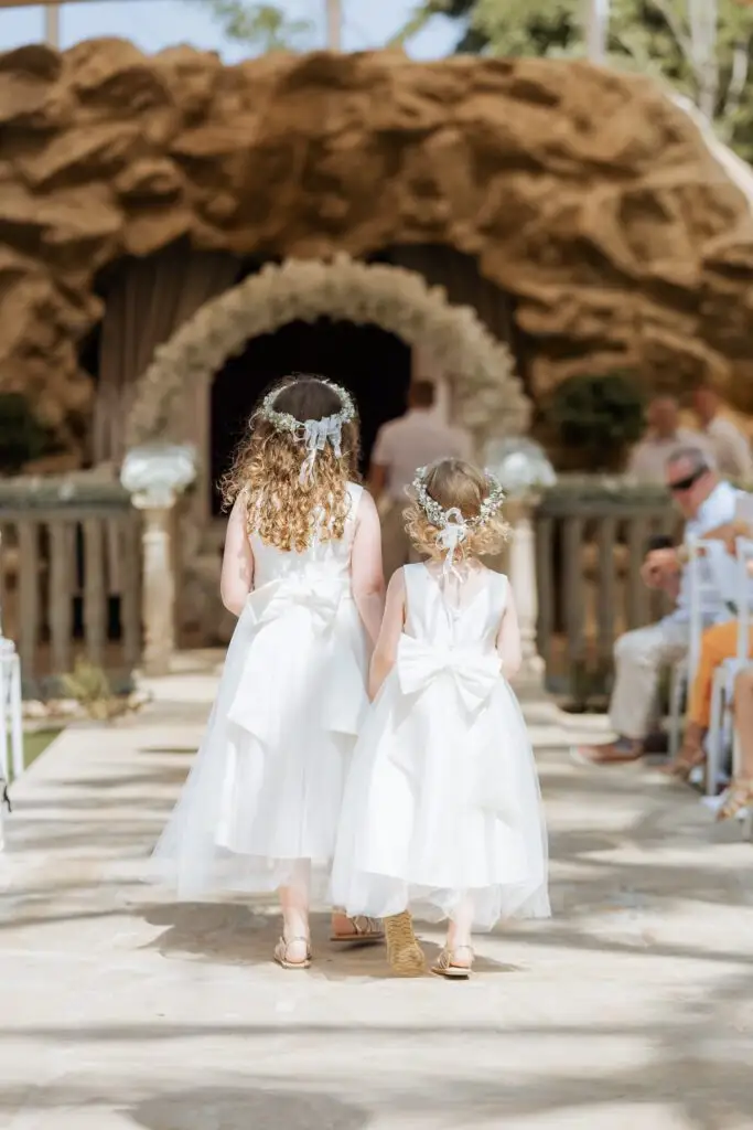 Abbey's wedding venue in Cyprus with lantern lights