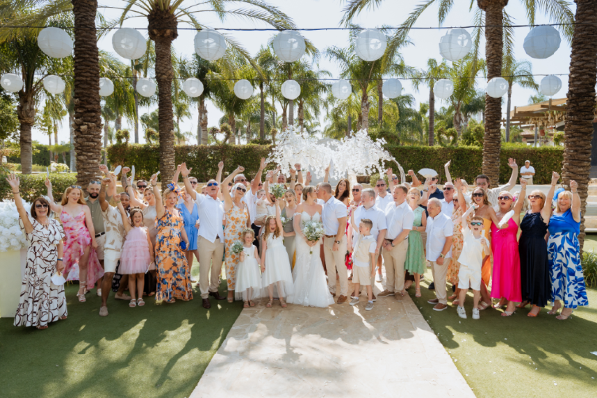 Abbey wearing the Damiana mermaid wedding dress with sleeves