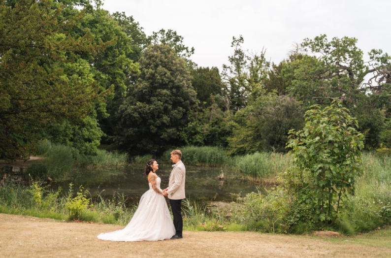 Real brides celebrating their outdoor summer weddings