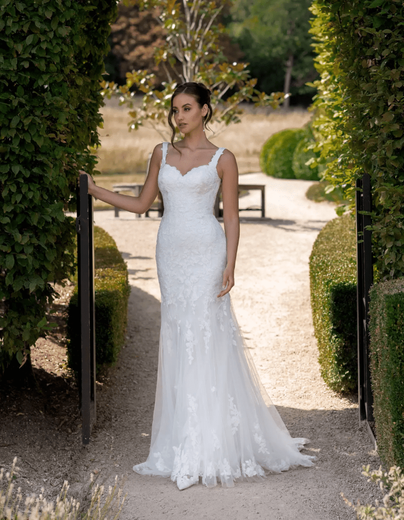 Ronnie wedding dress by Anna Sorrano for outdoor weddings