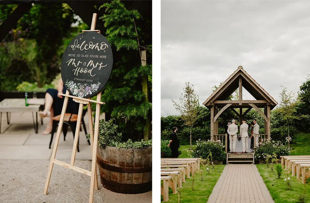 Grace and Jack's outdoor summer wedding styling