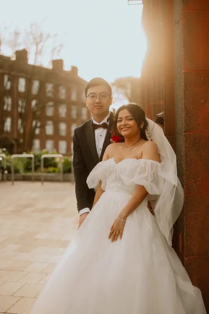 Snehal in her Jana wedding dress