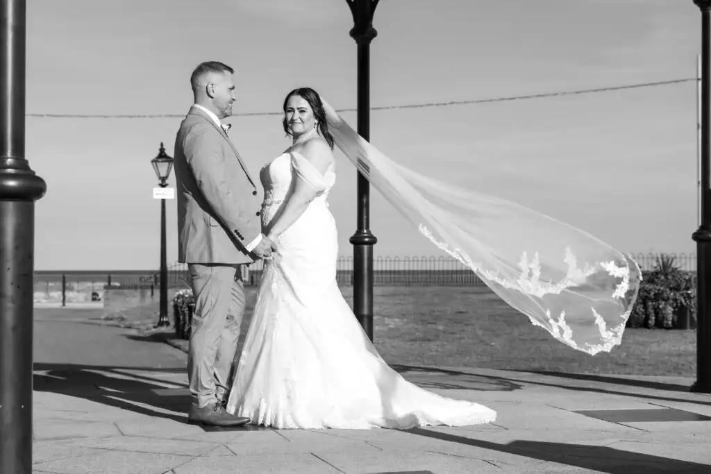 Real bride Cheryl on her wedding day