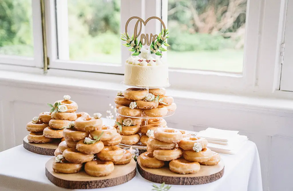 Real brides Abbie and Matthew at their outdoor ceremony wedding