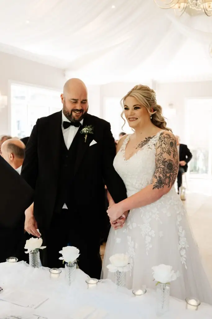 Jessica and Lee's civil ceremony at Astley Bank Hotel
