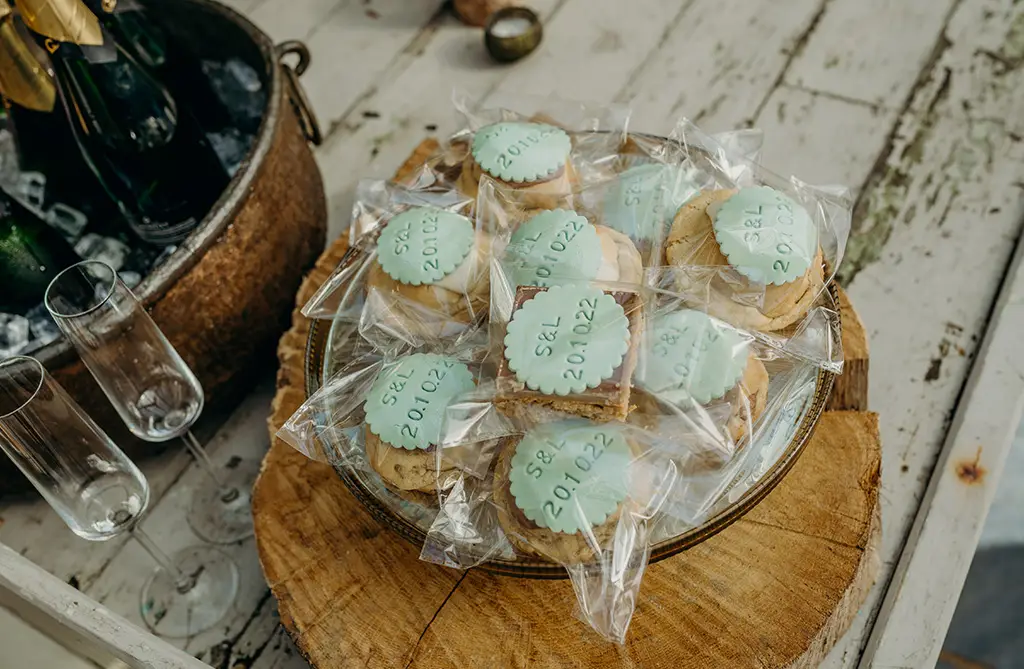 Louise and Sam on their intimate elopement wedding day