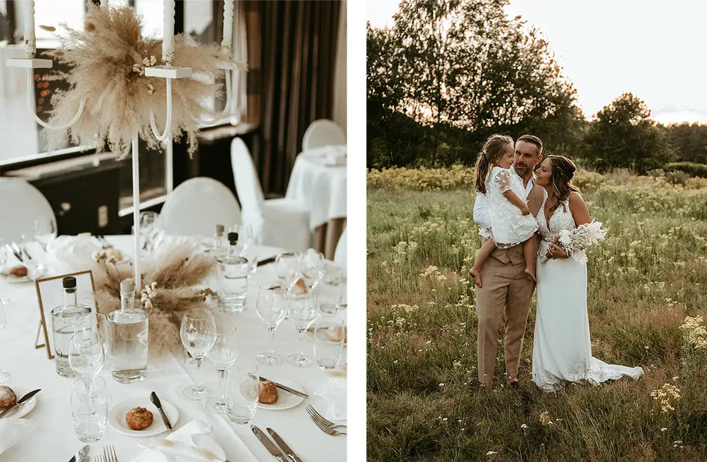 Real brides Krisje and Koen at their intimate luxury wedding