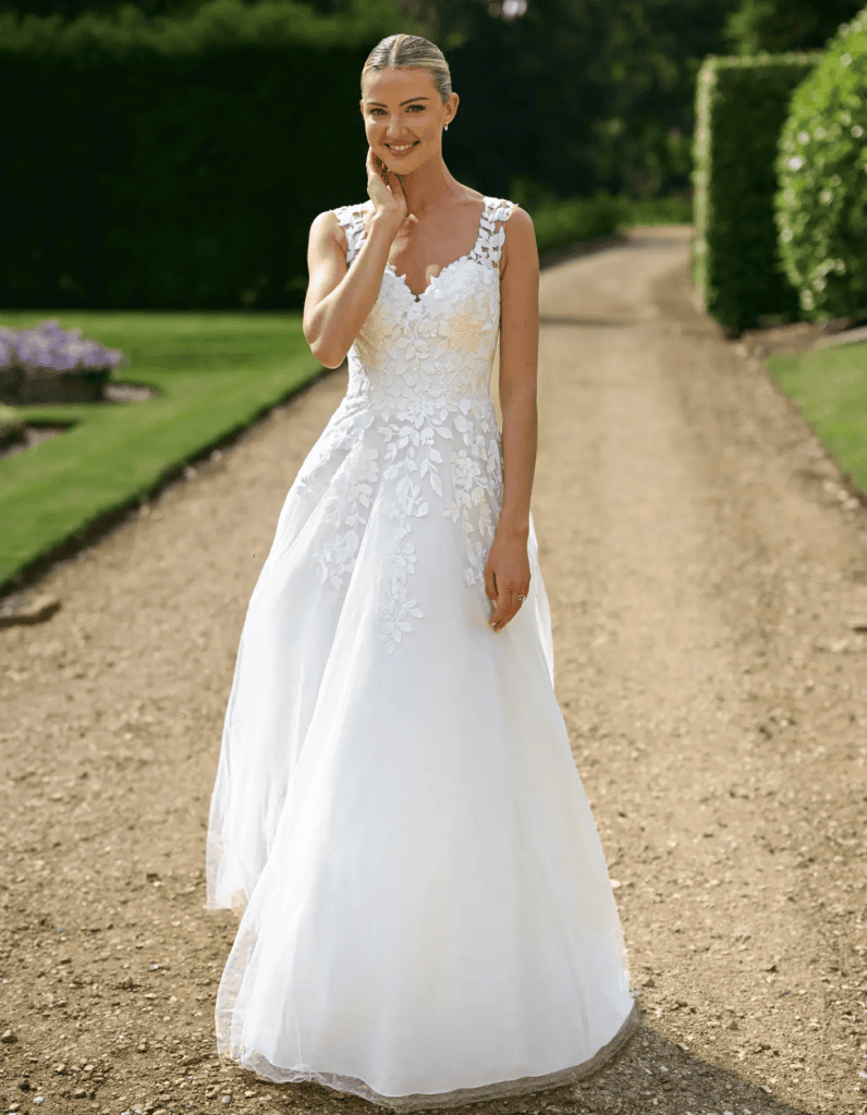 Corinthia wedding dress by Anna Sorrano for intimate weddings