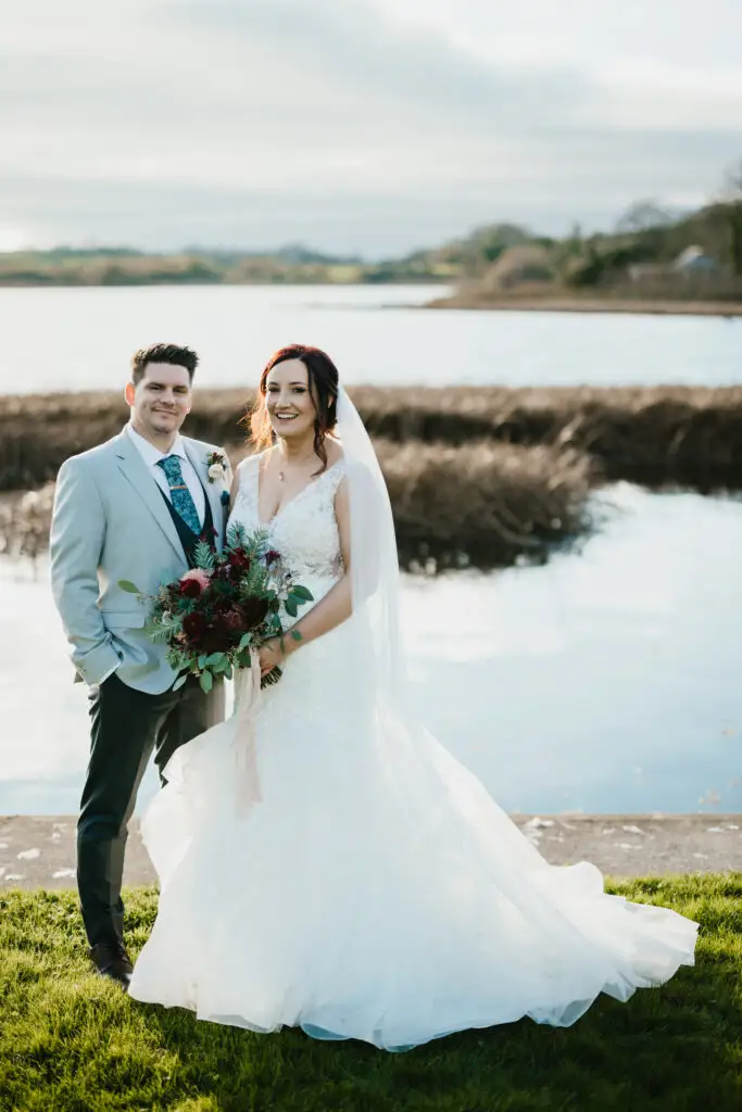 Katie in her Aleezah mermaid wedding dress at The Mill at Ballydugan
